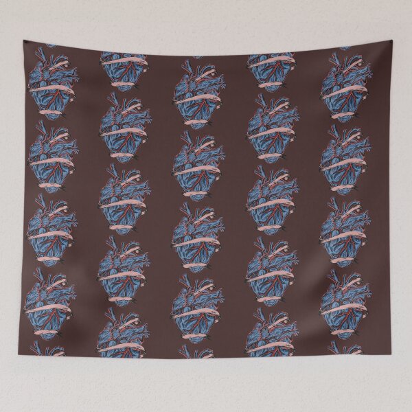Item preview, Anatomical heart bound by ribbon designed and sold by pinkyfish1010.