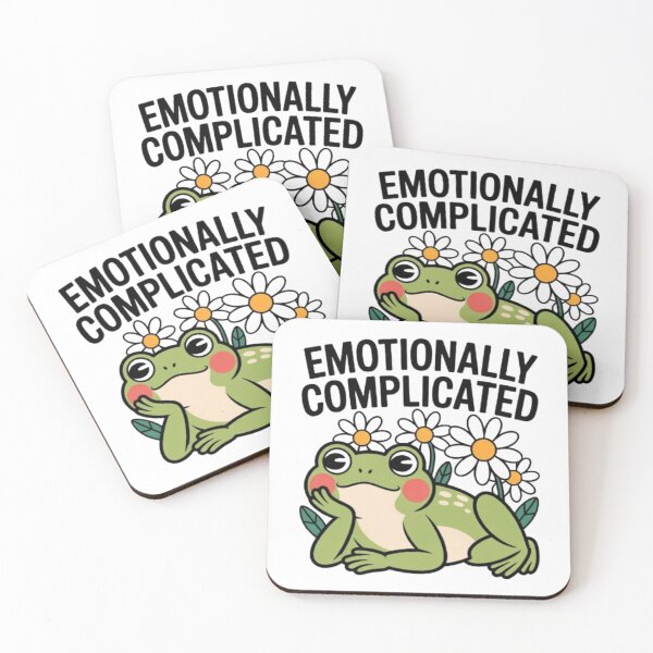 Item preview, Emotionally Complicated – Cute Frog Feelings Graphic designed and sold by NewUSShop.
