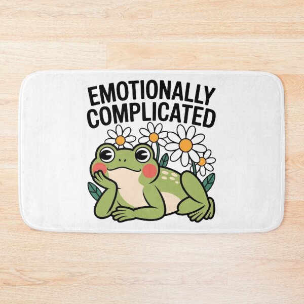 Item preview, Emotionally Complicated – Cute Frog Feelings Graphic designed and sold by NewUSShop.