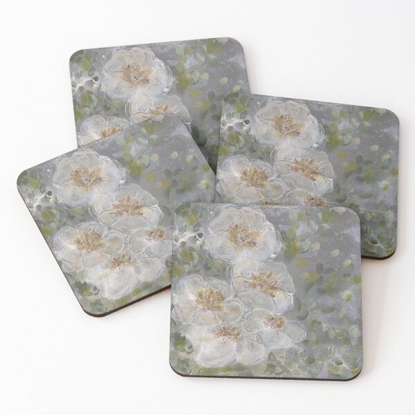 Item preview, White Florals, Mixed Media designed and sold by NicoleGiger.Studio.