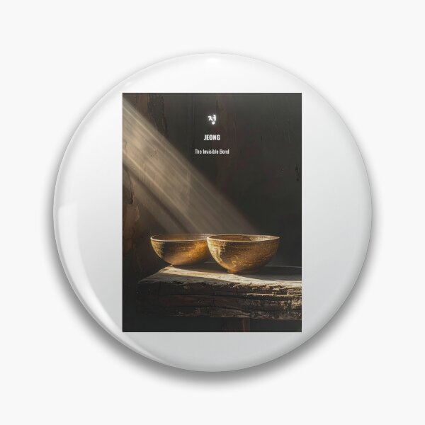 Item preview, Korean Word "Jeong" (Deep Affection) – Calm Hangul Typography Art designed and sold by ZenHangulArt.