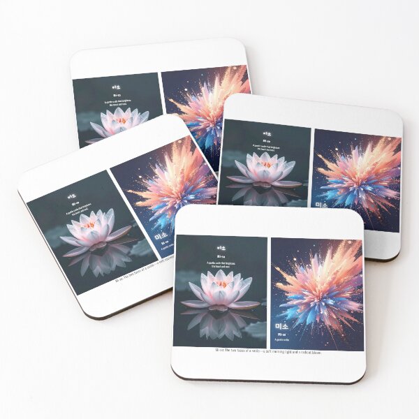 Item preview, Korean Word "Miso" (Smile) – Hangul Typography Art Set designed and sold by ZenHangulArt.