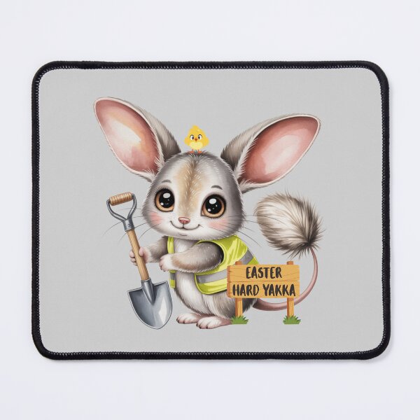 Item preview, Easter Bilby Hard Yakka – Funny Australian Tradie Easter Egg Hunt Illustration designed and sold by Wennebabs.