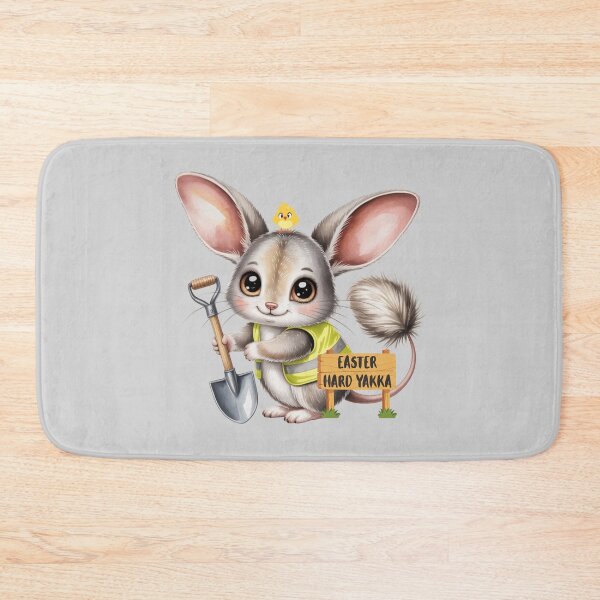Item preview, Easter Bilby Hard Yakka – Funny Australian Tradie Easter Egg Hunt Illustration designed and sold by Wennebabs.