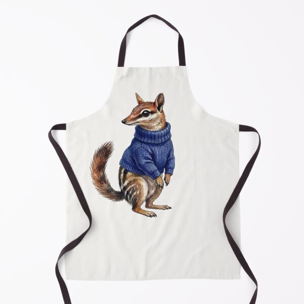 Item preview, Cute Numbat in Blue Jumper - Modern Australiana Watercolor Art designed and sold by Wennebabs.