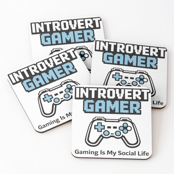 Item preview, Introvert Gamer – Gaming Is My Social Life Funny Gamer designed and sold by BenjiCarroll.