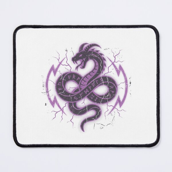 Item preview, Distressed Norse Snake Rune with Lightning Serpent designed and sold by chattsuede.