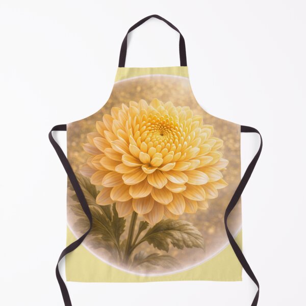 Item preview, Golden Chrysanthemum Bloom – Radiant Floral Portrait designed and sold by TheJoyfulPen.