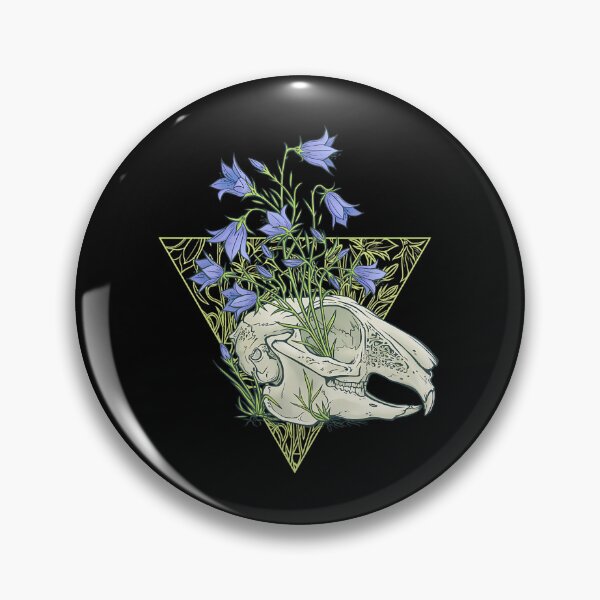 Item preview, Harebells Animal Skull Botanical Illustration designed and sold by vgggeirjpe25.