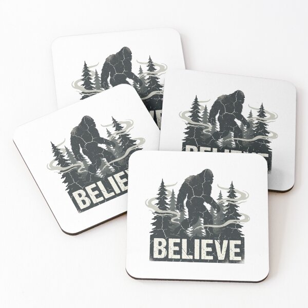 Item preview, Bigfoot Believe Forest Hunter Vintage Silhouette designed and sold by chattsuede.
