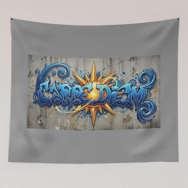 Item preview, Carpe Diem Graffiti Street Art Mural designed and sold by KabronX.