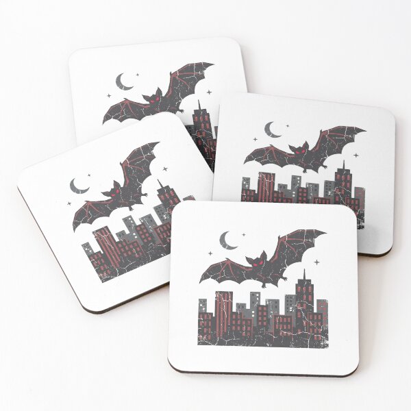Item preview, Distressed Bat City Silhouette Urban Fantasy Night Aesthetic designed and sold by chattsuede.