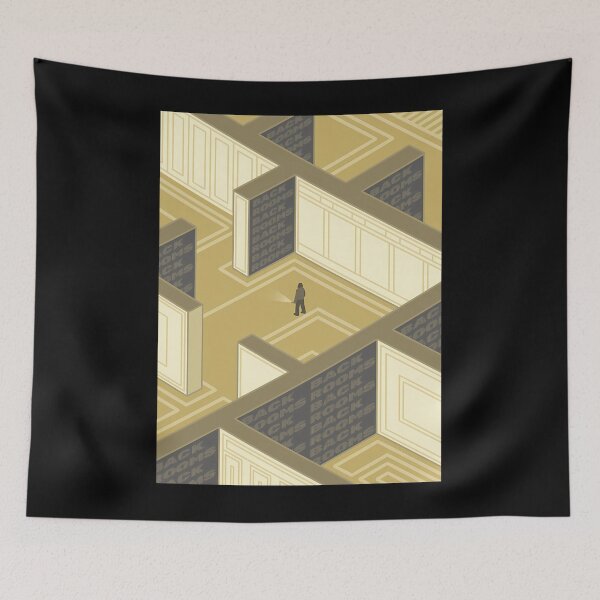 Item preview, Yellow Wallpaper Liminal Space Eerie Hallway designed and sold by vgggeirjpe25.