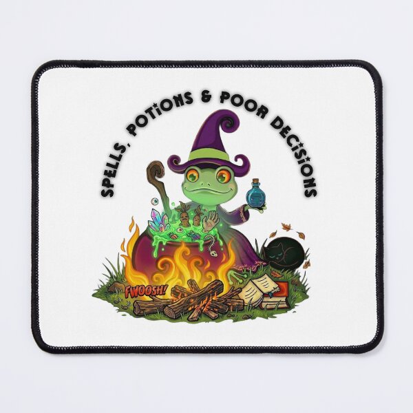 Item preview, Witch Frog brewing potions designed and sold by NormzCrafts.
