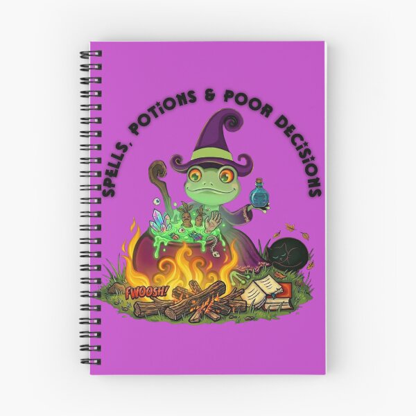 Item preview, Witch Frog brewing potions designed and sold by NormzCrafts.
