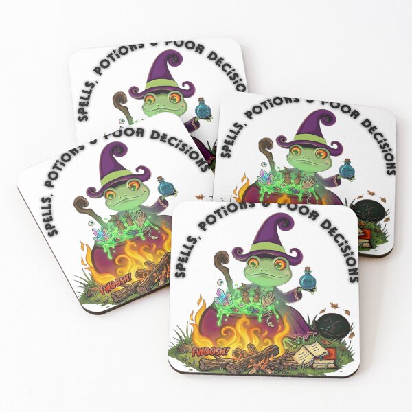 Item preview, Witch Frog brewing potions designed and sold by NormzCrafts.