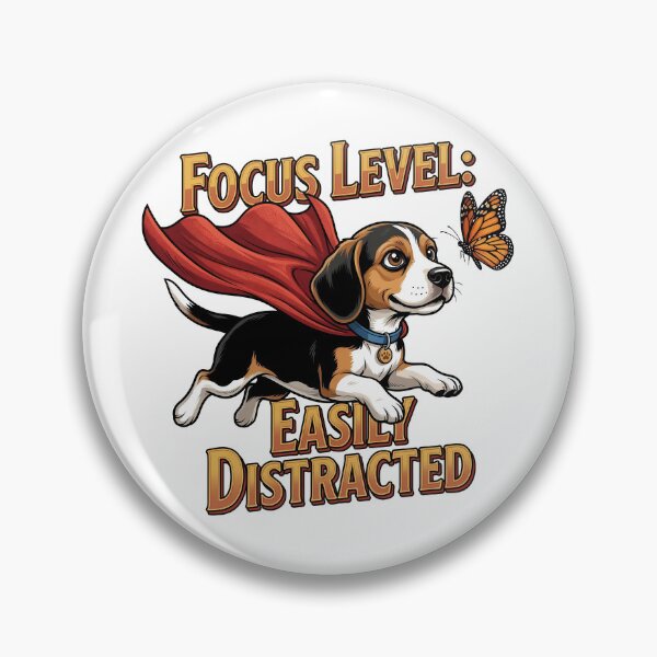 Item preview, Upgraded Funny Super Beagle Focus Level Easily Distracted Graphic designed and sold by Tong4130.