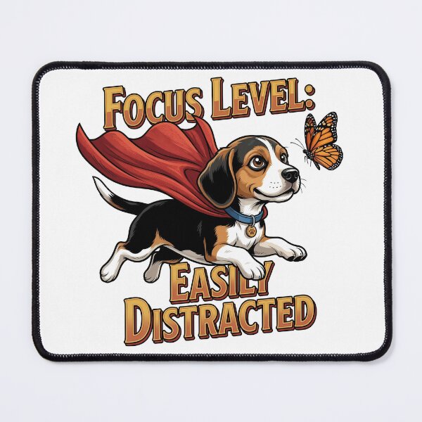 Item preview, Upgraded Funny Super Beagle Focus Level Easily Distracted Graphic designed and sold by Tong4130.