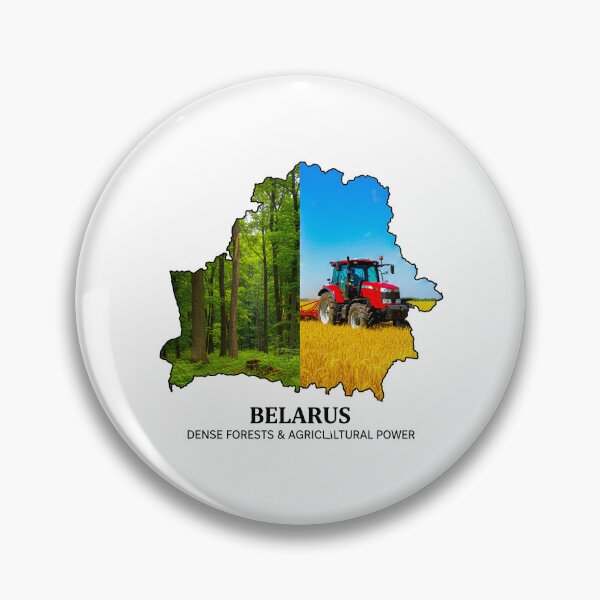 Item preview, Belarus Map Art - Pristine Dense Forests & Agricultural Power Heritage Design designed and sold by AbulailArt.