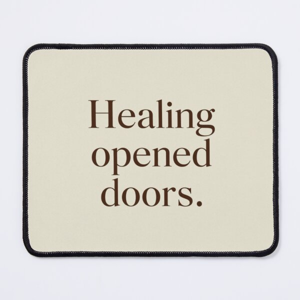 Item preview, Healing Opened Doors – Minimal Healing Quote Design designed and sold by Irene Catchmind.
