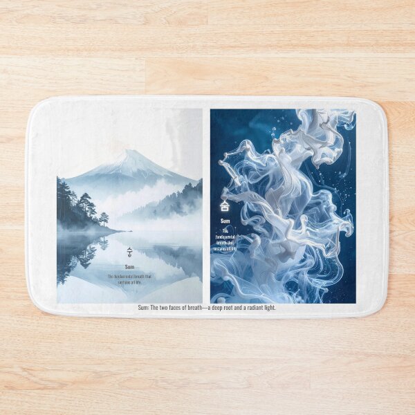 Item preview, Korean Word "Sum" (Breath) – Hangul Typography Art Set designed and sold by ZenHangulArt.