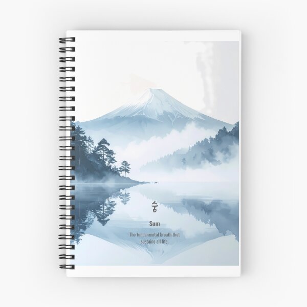 Item preview, Korean Word "Sum" (Breath) – Calm Hangul Typography Art designed and sold by ZenHangulArt.