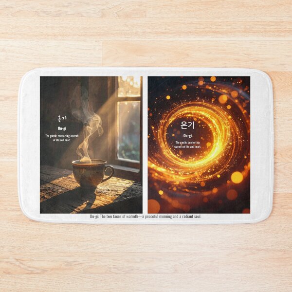 Item preview, Korean Word "Ongi" (Warmth) – Hangul Typography Art Set designed and sold by ZenHangulArt.