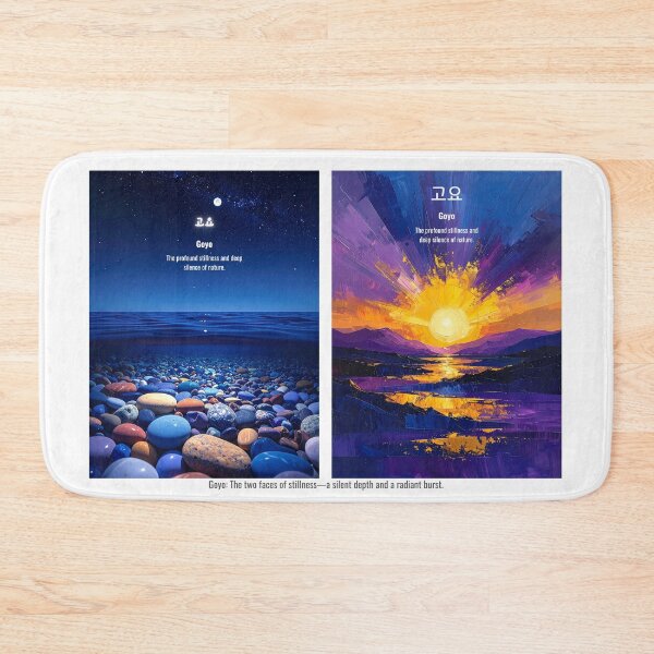 Item preview, Korean Word "Goyo" (Stillness) – Hangul Typography Art Set designed and sold by ZenHangulArt.
