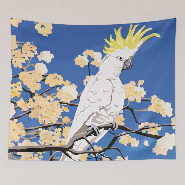 Item preview, Yellow Crested Cockatoo in White Cedar designed and sold by Ira Mitchell.