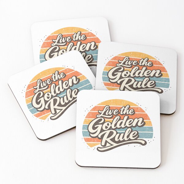 Item preview, Live the Golden Rule – Retro Kindness Shirt – Matthew 7:12 Christian Inspirational Design designed and sold by SoulThread Studio.