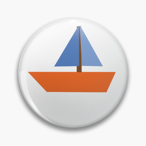 Item preview, Geometric SailBoat Made from Shapes  designed and sold by MadeFromShapes.