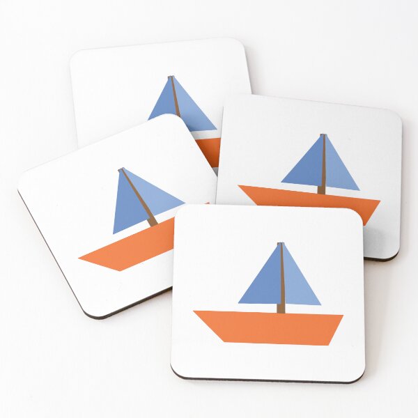 Item preview, Geometric SailBoat Made from Shapes  designed and sold by MadeFromShapes.