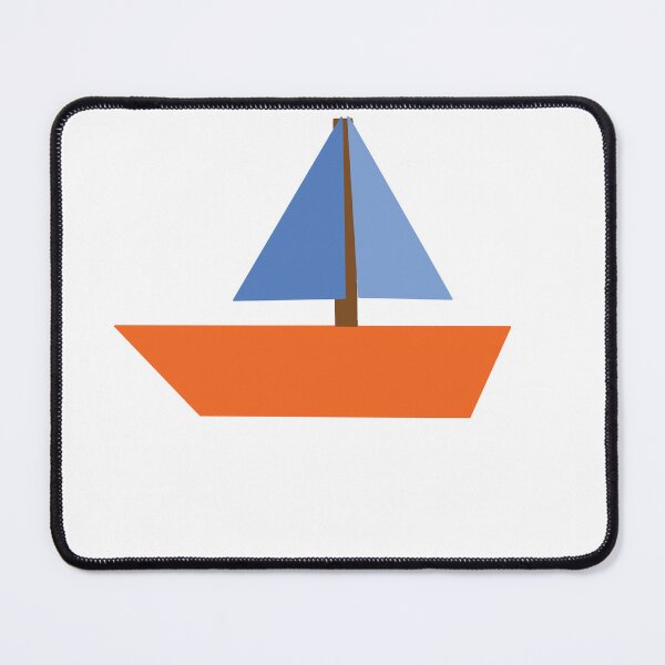 Item preview, Geometric SailBoat Made from Shapes designed and sold by MadeFromShapes.