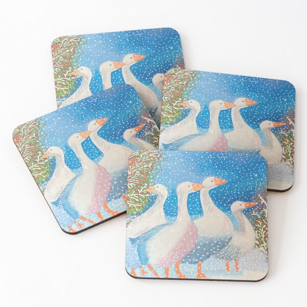 Item preview, Four Geese in the Snow designed and sold by TheMarketplaceworld.