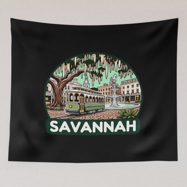 Item preview, Historic Savannah Georgia Vintage Trolley designed and sold by vgggeirjpe25.