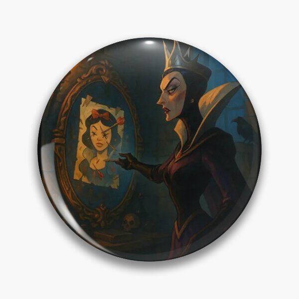 Item preview, Dark Queen and the Cursed Mirror – Gothic Fantasy Art designed and sold by EpicMerchRealm.