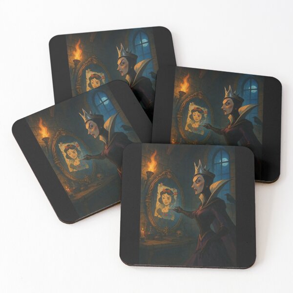 Item preview, Dark Queen and the Cursed Mirror – Gothic Fantasy Art designed and sold by EpicMerchRealm.