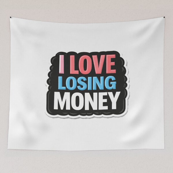 Item preview, I Love Losing Money – Funny Stock Market Trader Shirt | Options Trading Humor designed and sold by VolatilityEdge.