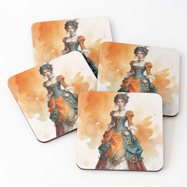 Item preview, Steampunk lady designed and sold by Christina Brunton Art.