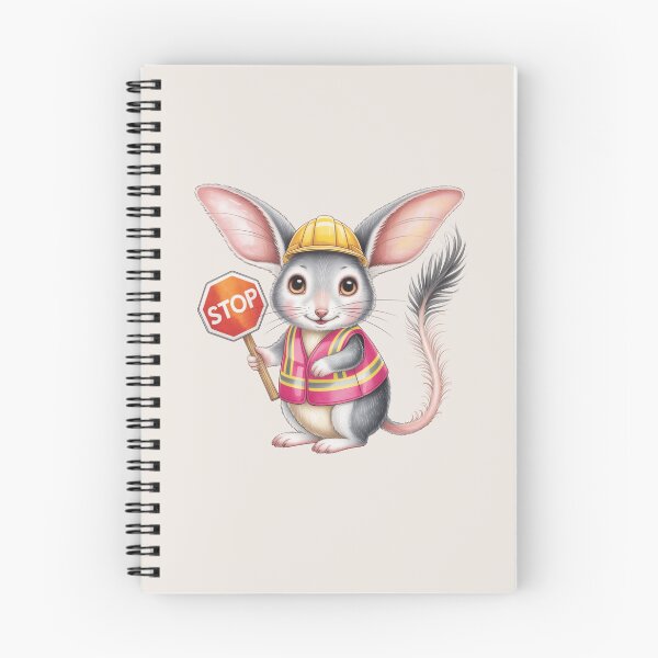 Item preview, Cute Lady Tradie Bilby – Australian Pink Hi-Vis Construction Art designed and sold by Wennebabs.