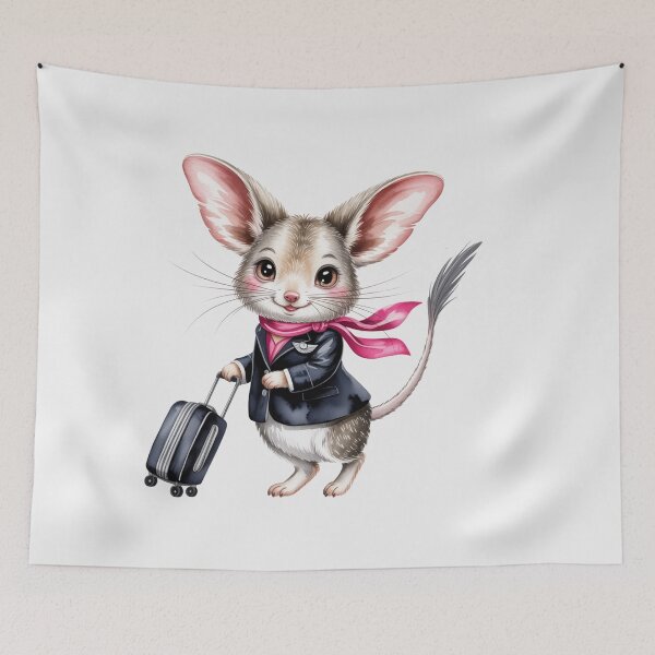 Item preview, Bilby Cabin Crew - Cute Australian Aviation Art designed and sold by Wennebabs.