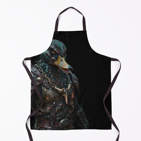 Item preview, Dark Duck Warrior – Gothic Fantasy Animal Knight designed and sold by EpicMerchRealm.