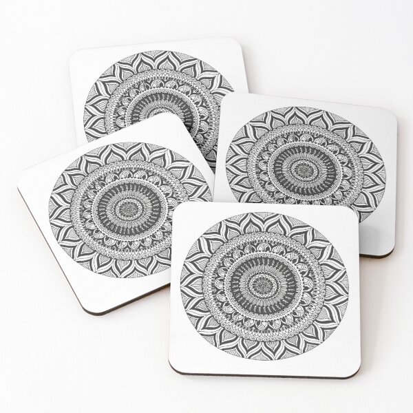 Item preview, Intricate Black and White Mandala Art designed and sold by Monishgoud.