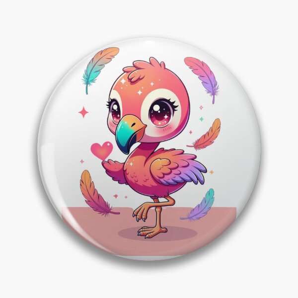 Item preview, Cute Pastel Flamingo Heart designed and sold by CoquetteLunaCo.