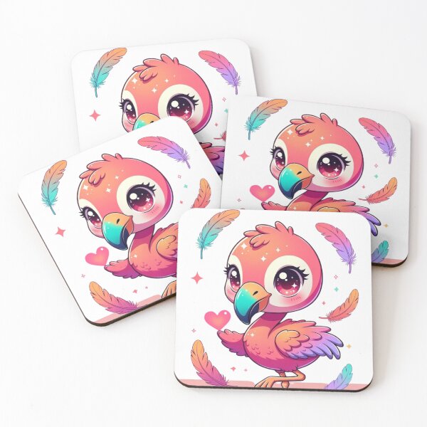 Item preview, Cute Pastel Flamingo Heart designed and sold by CoquetteLunaCo.