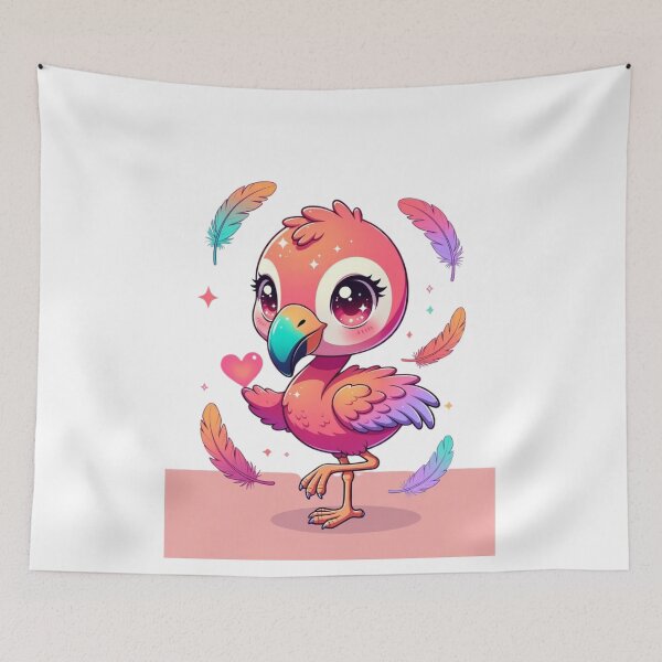 Item preview, Cute Pastel Flamingo Heart designed and sold by CoquetteLunaCo.