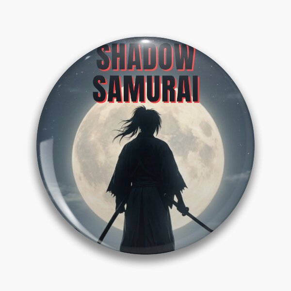 Item preview, Shadow Samurai – Lone Japanese Warrior Under the Moon Japanese Samurai Art designed and sold by JAPAN SOUL Studio.