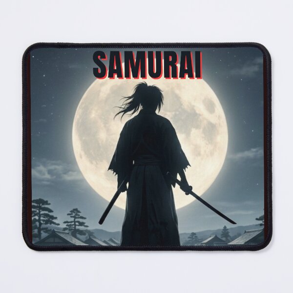 Item preview, Shadow Samurai – Lone Japanese Warrior Under the Moon Japanese Samurai Art designed and sold by JAPAN SOUL Studio.
