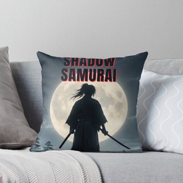 Item preview, Shadow Samurai – Lone Japanese Warrior Under the Moon Japanese Samurai Art designed and sold by JAPAN SOUL Studio.