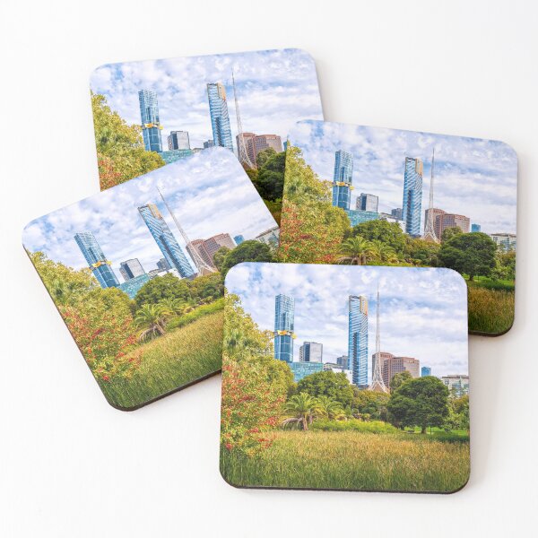 Item preview,  Melbourne from Queen Victoria Gardens designed and sold by Pauline Tims.